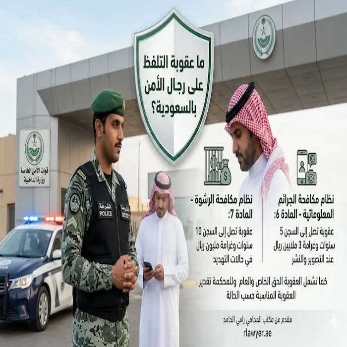ما عقوبة التلفظ على رجال الأمن بالسعودية