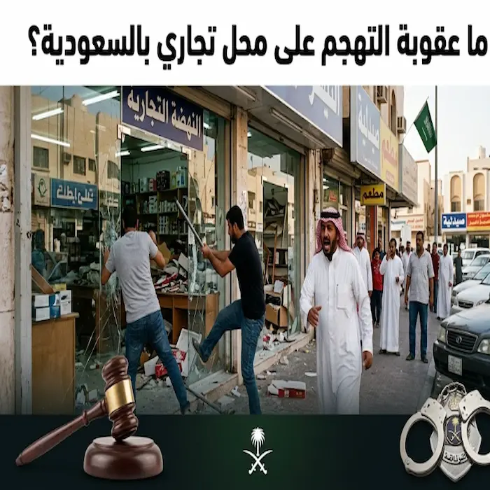 ما عقوبة التهجم على محل تجاري بالسعودية