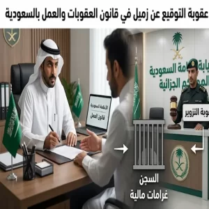 ما عقوبة التوقيع عن زميل في قانون العقوبات والعمل بالسعودية