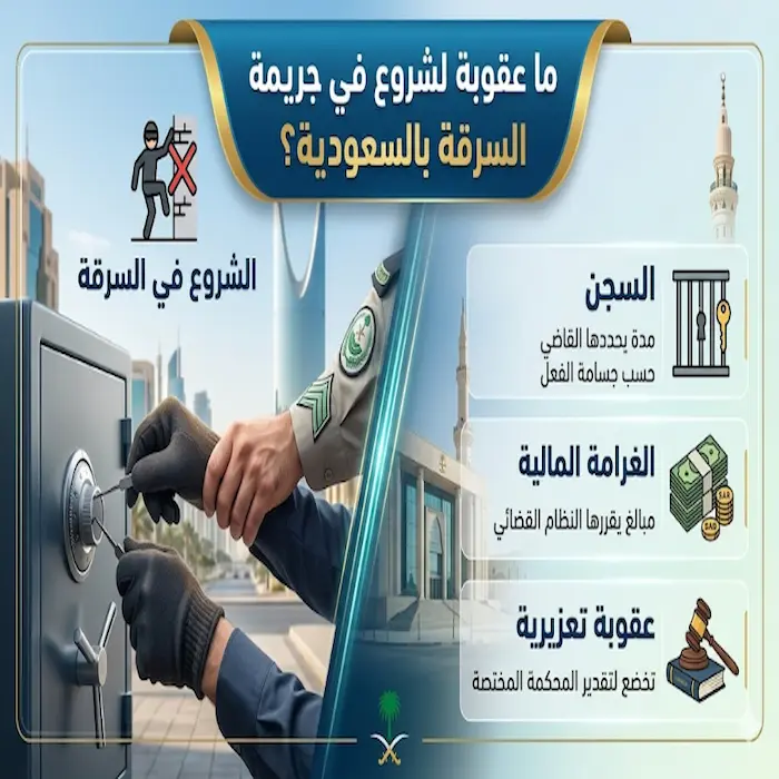 ما عقوبة الشروع في جريمة السرقة بالسعودية 1 ما عقوبة الشروع في جريمة السرقة بالسعودية