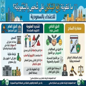 ما عقوبة رفع السكين على شخص بالسعودية