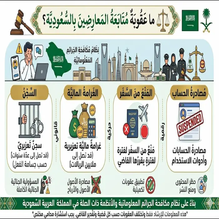 ما عقوبة متابعة المعارضين على منصات التواصل بالسعودية 1 ما عقوبة متابعة المعارضين على منصات التواصل بالسعودية