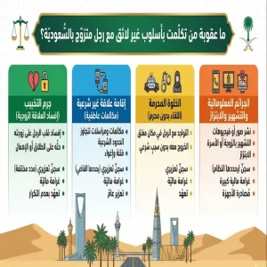 ما عقوبة من تكلم رجل متزوج بالسعودية