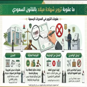 ما عقوبة تزوير شهادة ميلاد بالقانون السعودي
