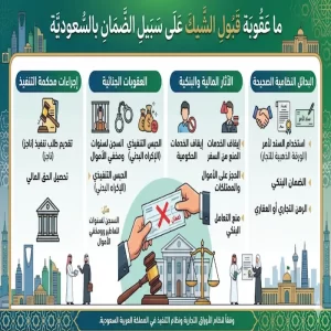 ما عقوبة قبول الشيك على سبيل الضمان بالسعودية