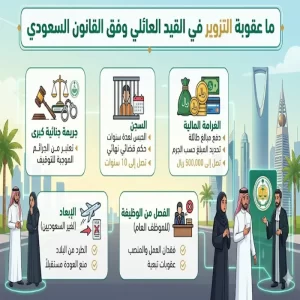 ما عقوبة التزوير في القيد العائلي وفق القانون السعودي