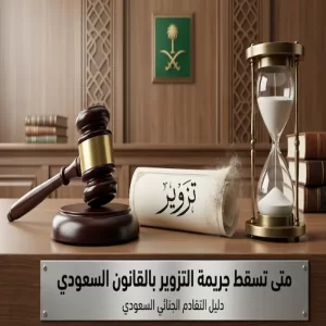 متى تسقط جريمة التزوير بالقانون السعودي