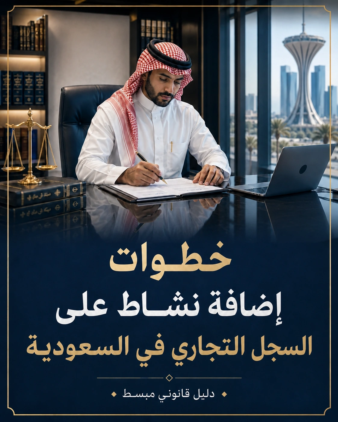 خطوات إضافة نشاط على السجل التجاري في السعودية 1 غلاف مقال خطوات إضافة نشاط على السجل التجاري في السعودية بدون شعار.