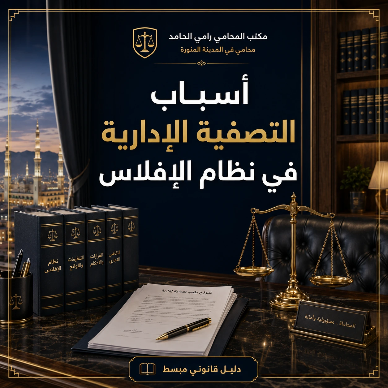 غلاف مقال أسباب التصفية الإدارية في نظام الإفلاس