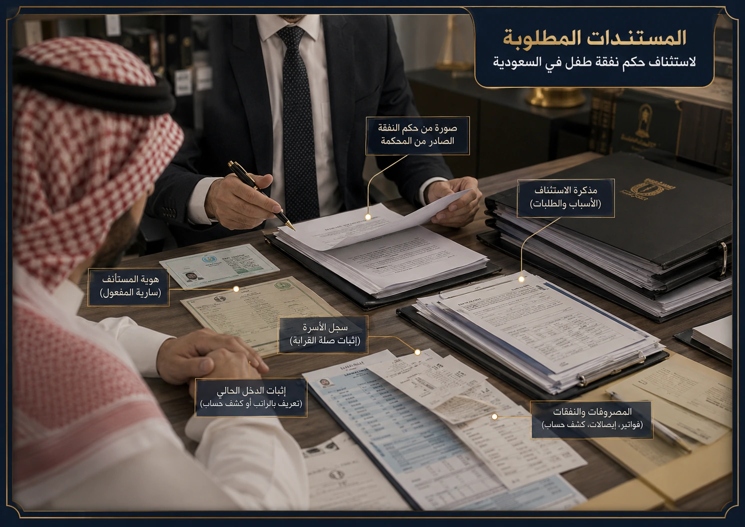 خطوات استئناف حكم نفقة صغير بالسعودية 2 مستندات مهمة عند استئناف حكم نفقة الأبناء في السعودية