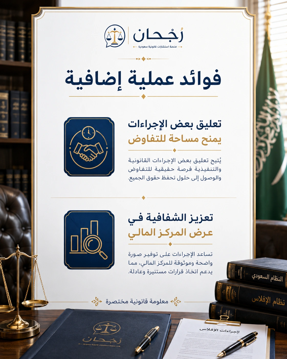 مزايا إجراءات الإفلاس في النظام السعودي 3 فوائد إضافية لإجراءات الإفلاس في النظام السعودي