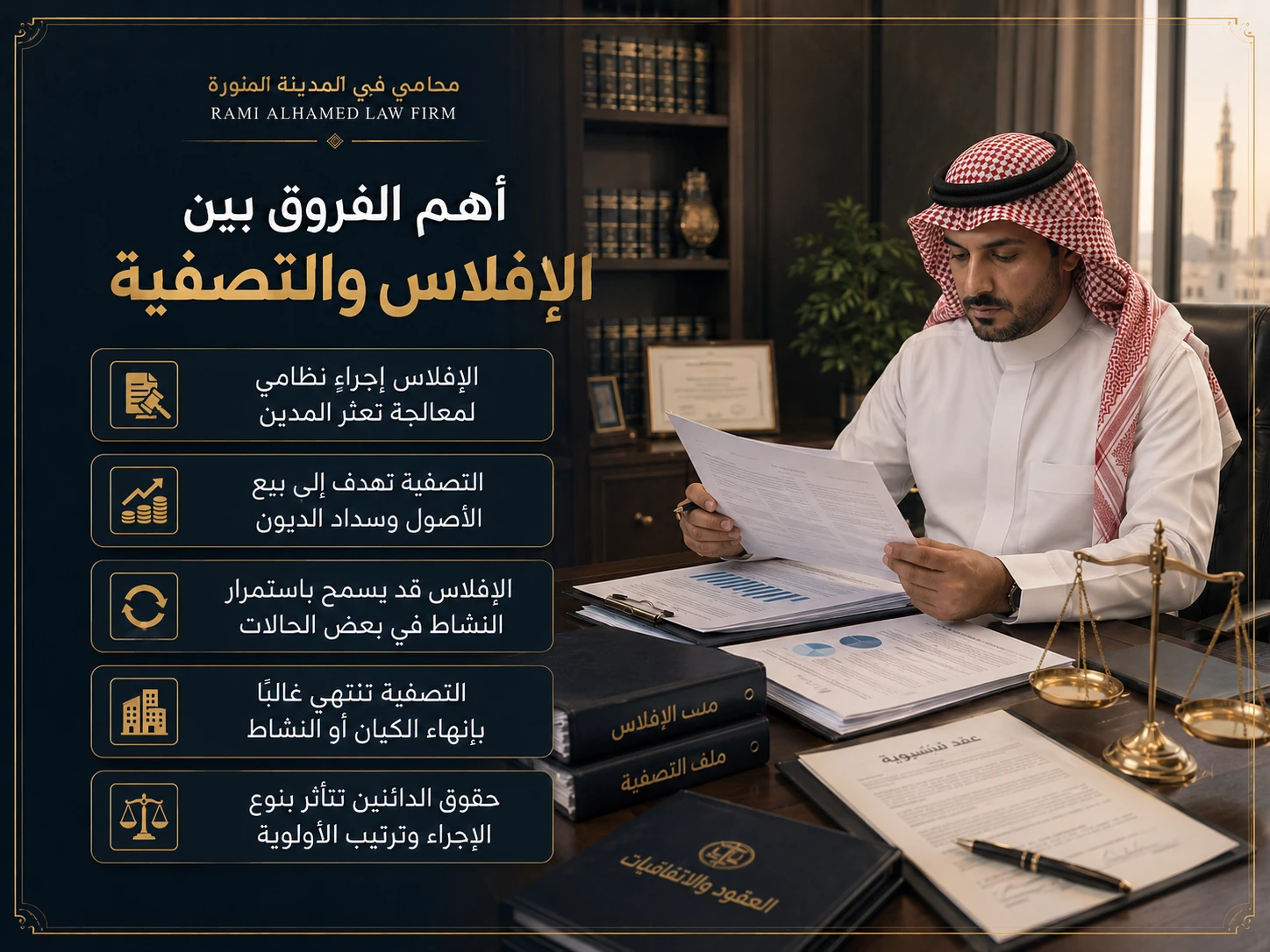 أهم الفروق بين الإفلاس والتصفية في النظام السعودي