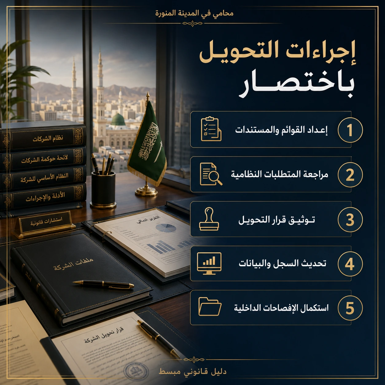 تحويل شركة محدودة إلى مساهمة مغلقة 1 إنفوجرافكس يوضح شروط وإجراءات تحويل شركة محدودة إلى مساهمة مغلقة في السعودية.