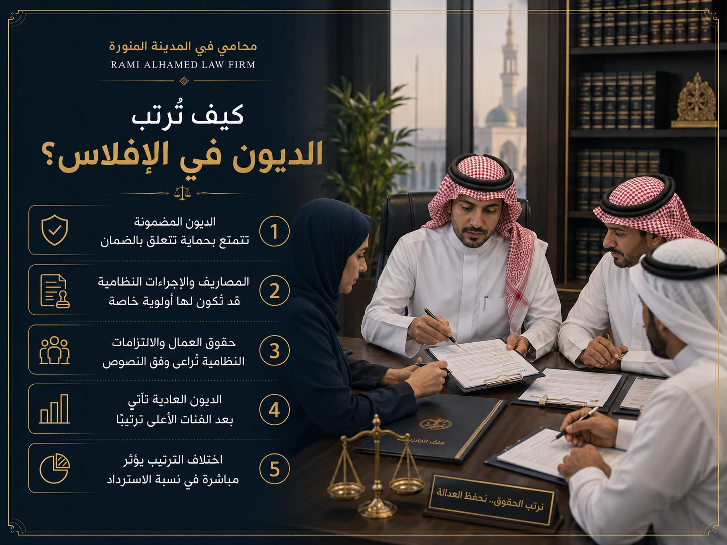 كيف ترتب الديون في الإفلاس بحسب الضمان وطبيعة المطالبة