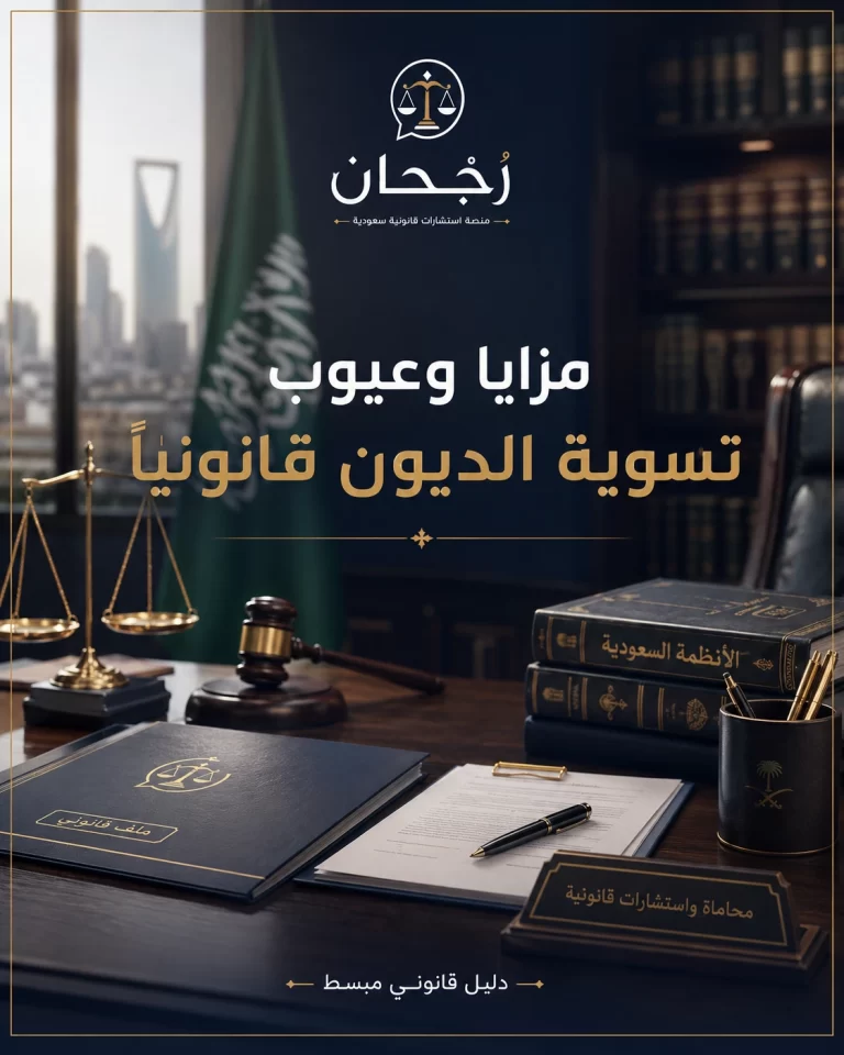 غلاف مقال مزايا وعيوب تسوية الديون قانونيًا