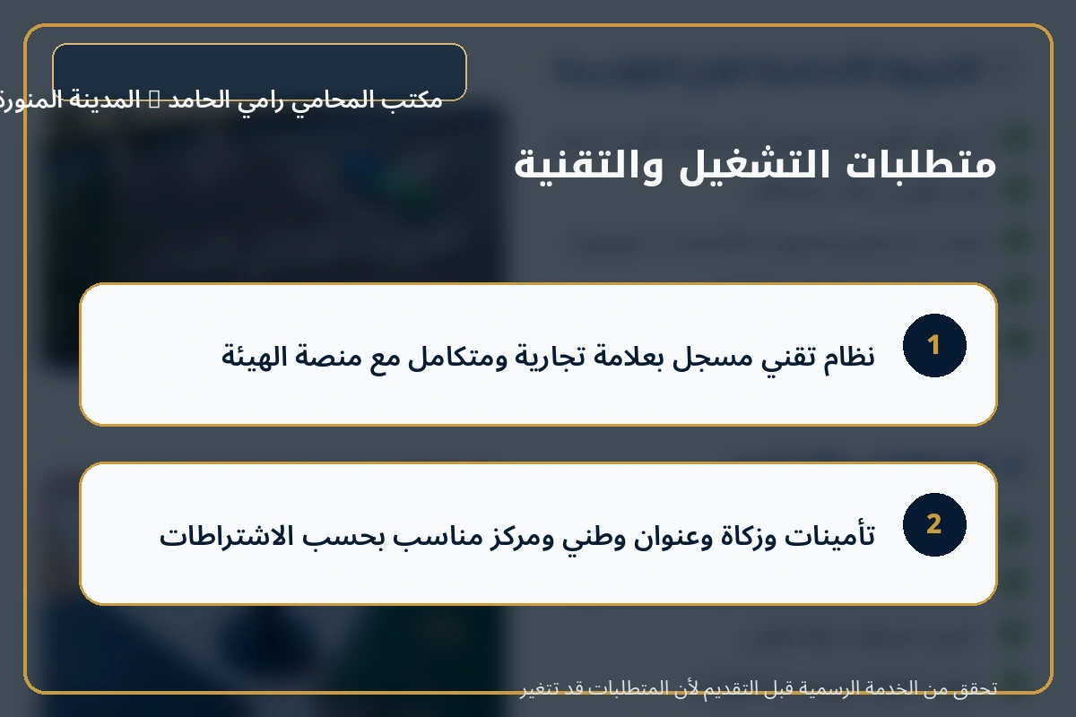 دليل شروط فتح مؤسسة توصيل طلبات في السعودية 3 المتطلبات التقنية والتشغيلية لنشاط توصيل الطلبات