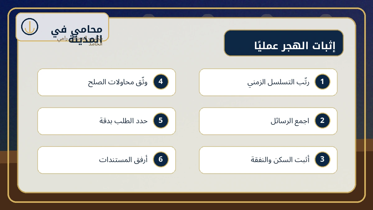 خطوات إثبات الهجر ورفع دعوى الطلاق للهجر في السعودية