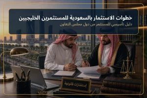 غلاف مقال خطوات الاستثمار بالسعودية للمستثمرين الخليجيين.