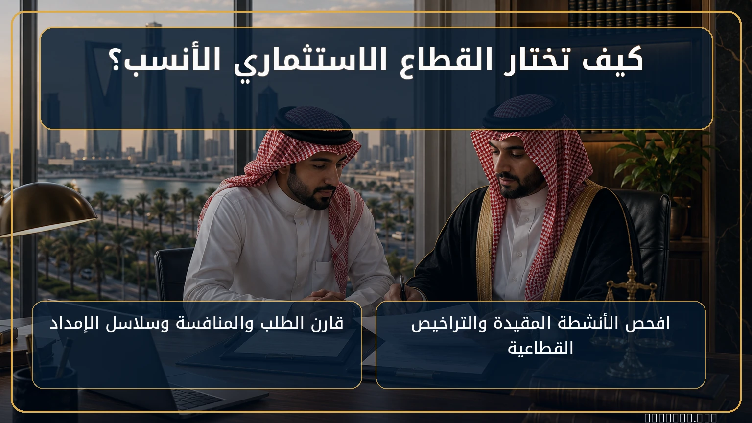 دليل قطاعات الاستثمار في السعودية 2 كيف تختار القطاع الاستثماري الأنسب؟