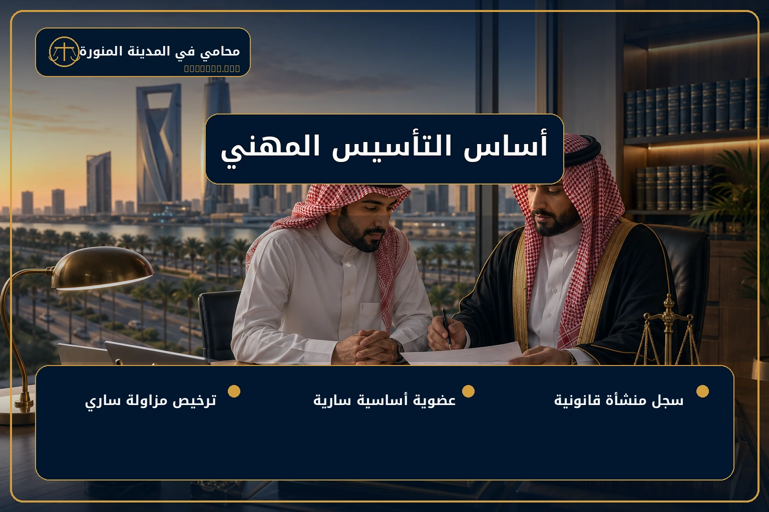 الترخيص والعضوية وسجل المنشأة القانونية لتأسيس شركة محاماة.