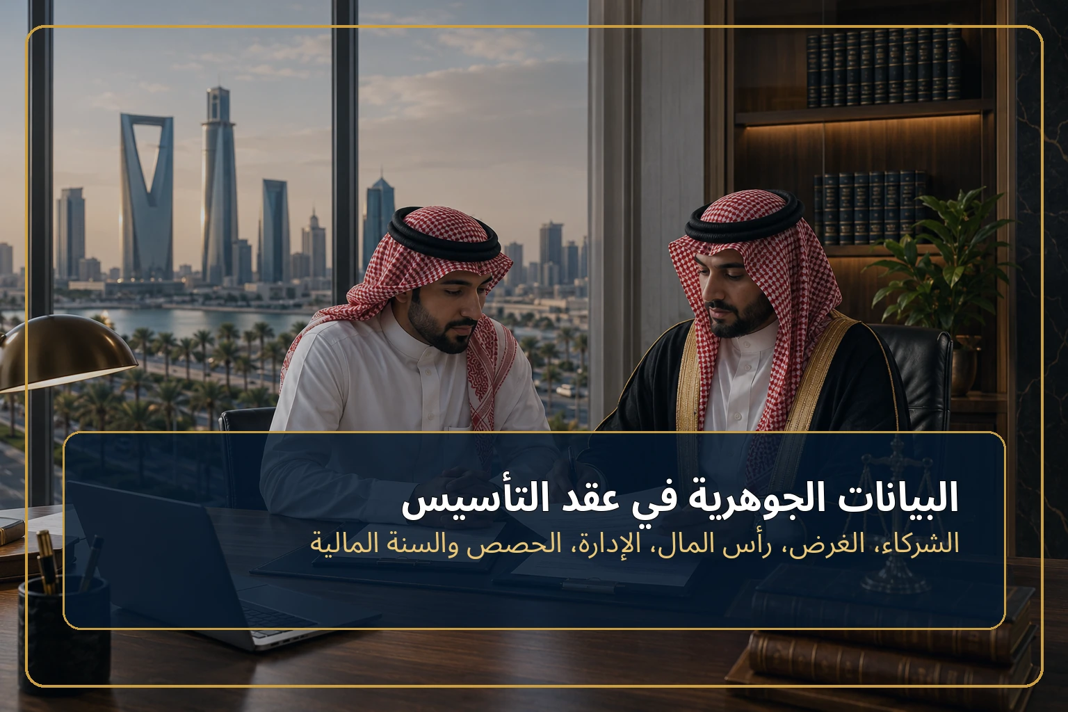 البيانات الأساسية في عقد تأسيس الشركة ذات المسؤولية المحدودة.
