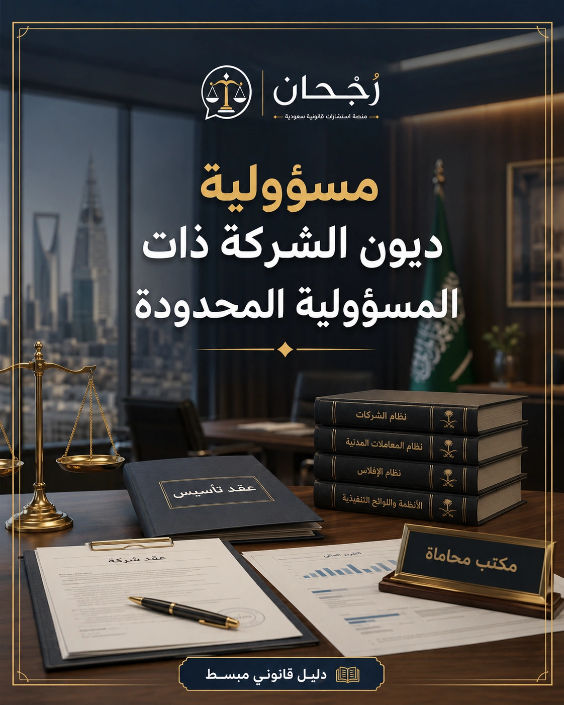 مسؤولية ديون الشركة ذات المسؤولية المحدودة 1 غلاف مقال مسؤولية ديون الشركة ذات المسؤولية المحدودة