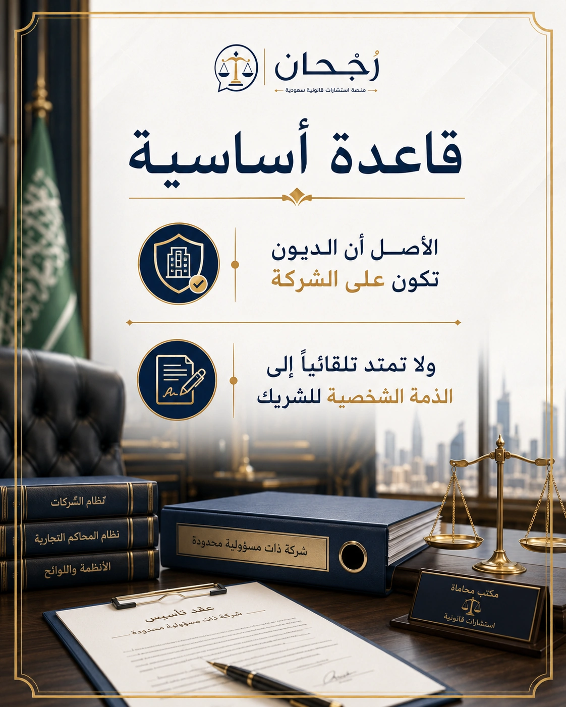 مسؤولية ديون الشركة ذات المسؤولية المحدودة 2 القاعدة الأساسية في ديون الشركة ذات المسؤولية المحدودة