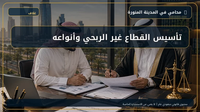 تأسيس القطاع غير الربحي وأنواعه