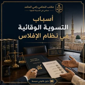 غلاف مقال أسباب التسوية الوقائية في نظام الإفلاس