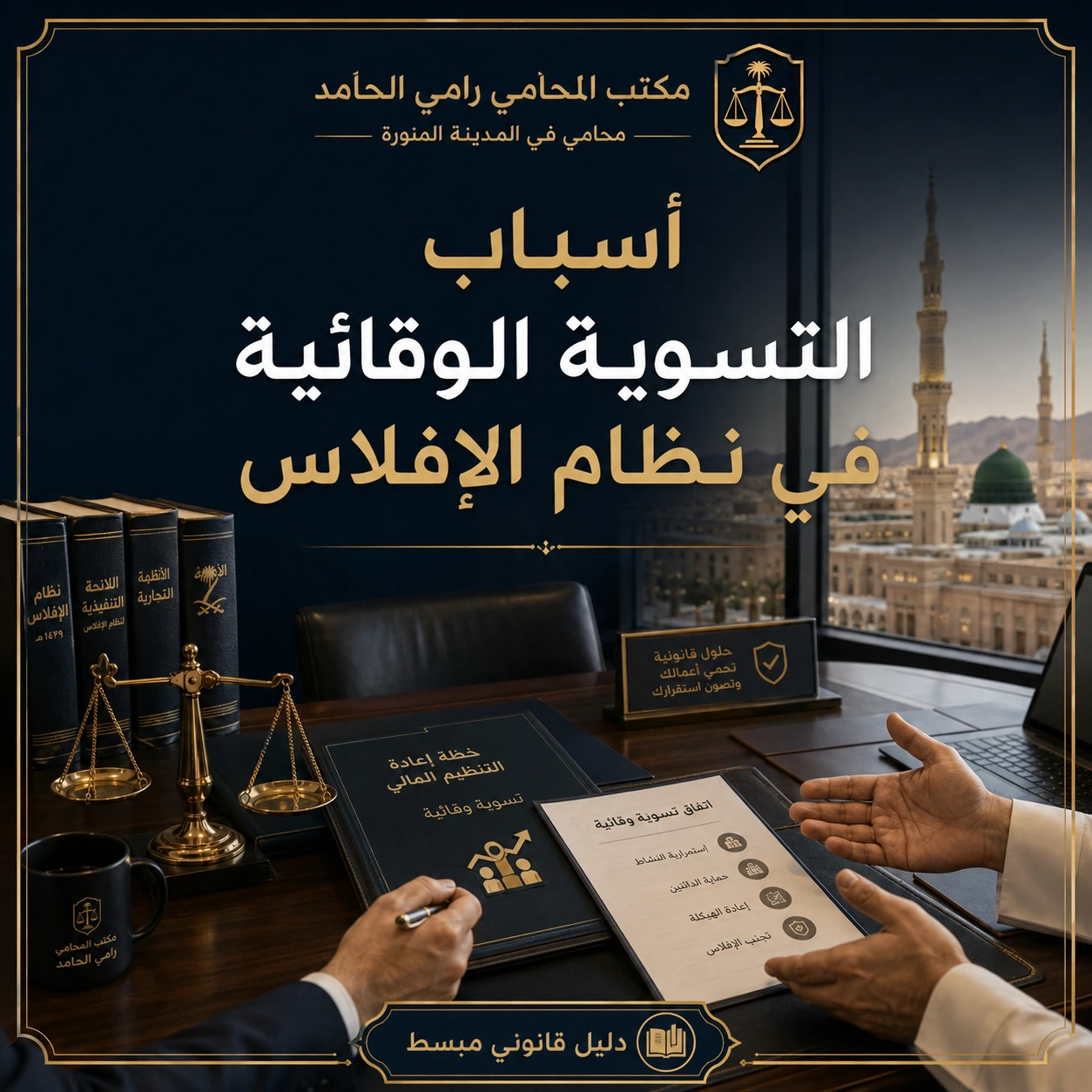 غلاف مقال أسباب التسوية الوقائية في نظام الإفلاس