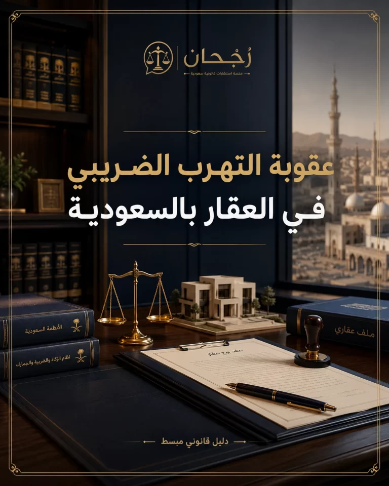 غلاف مقال عقوبة التهرب الضريبي في العقار بالسعودية