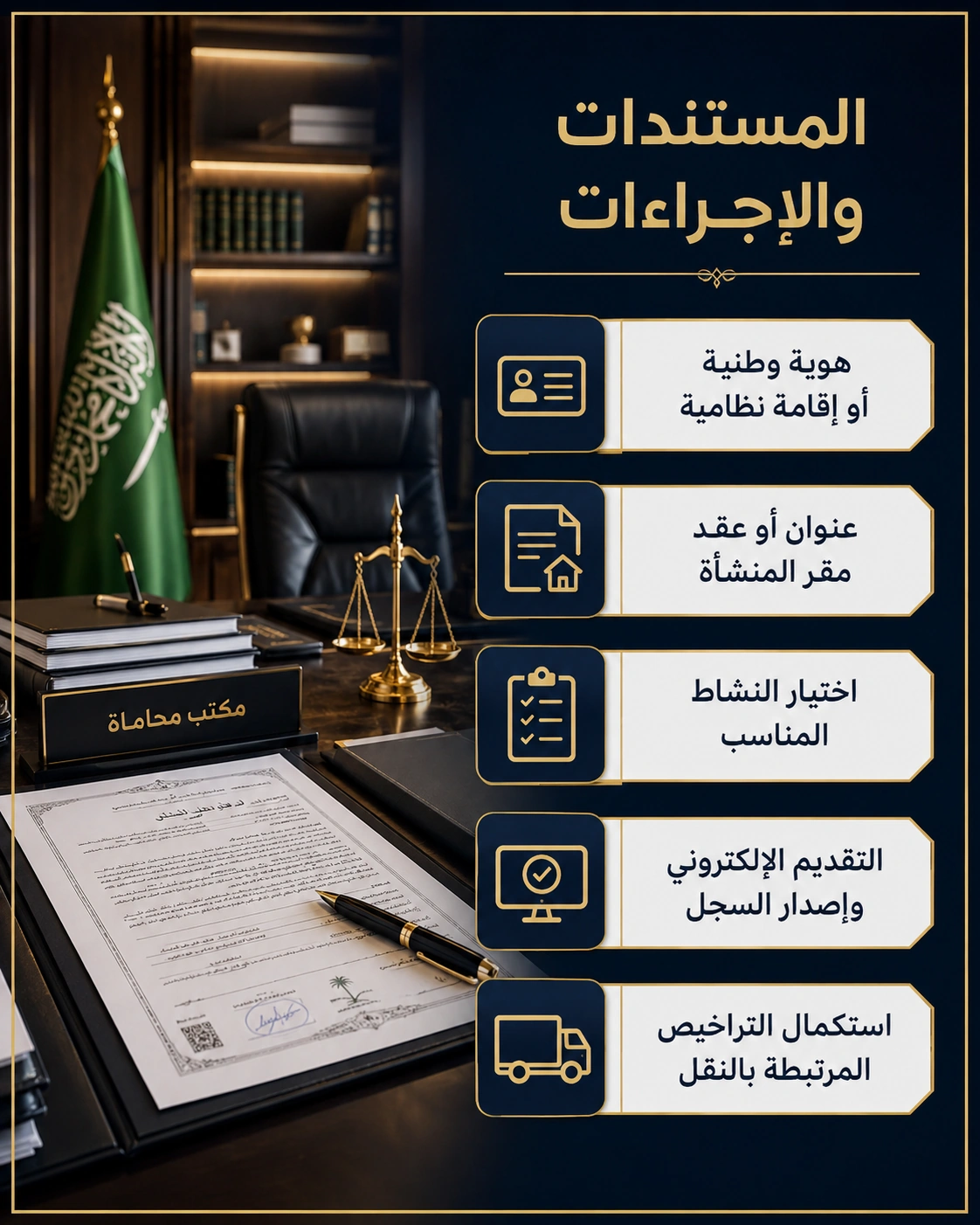 شروط فتح مؤسسة نقليات فردية بالسعودية 3 المستندات والإجراءات المطلوبة لفتح مؤسسة نقليات فردية بالسعودية
