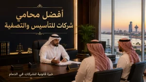 أفضل محامي شركات للتأسيس والتصفية