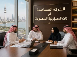 الشركة المساهمة أم ذات المسؤولية المحدودة 2 الشركة المساهمة أم ذات المسؤولية المحدودة
