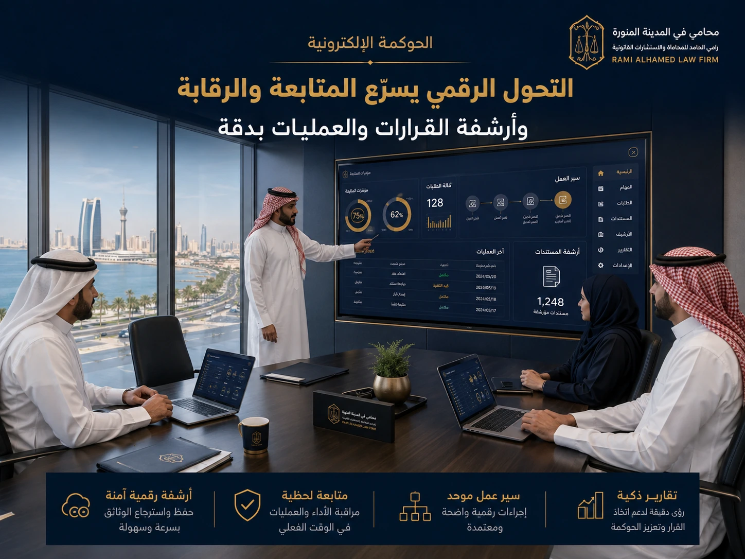 الحوكمة الإلكترونية وأثرها في المؤسسات 2 الحوكمة الإلكترونية تسرع المتابعة والرقابة وأرشفة القرارات