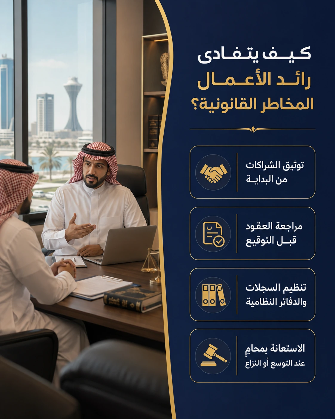 التحديات القانونية لرواد الأعمال بالسعودية 2 تجنب المخاطر القانونية بذكاء في المشاريع الناشئة