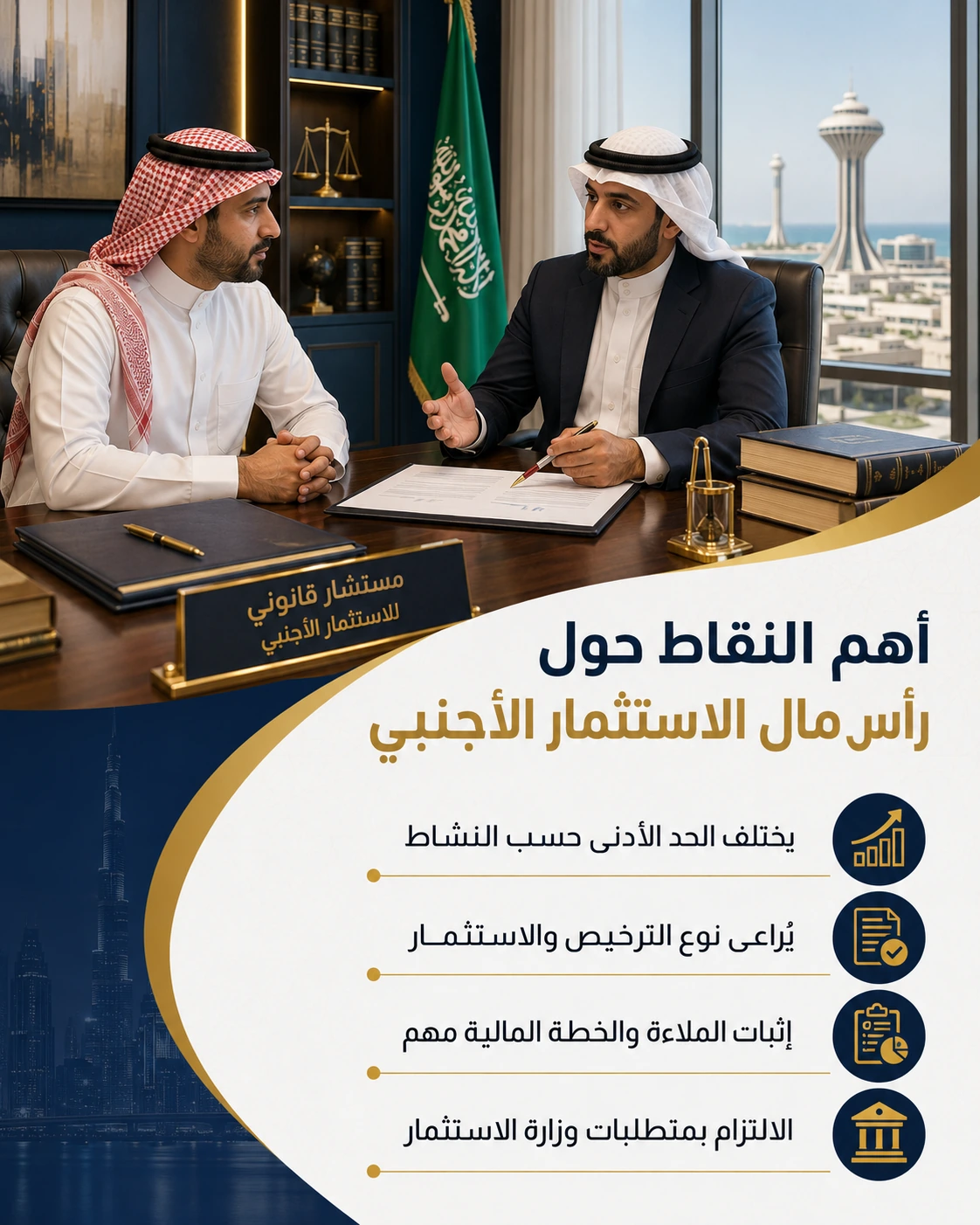 رأس مال الاستثمار الأجنبي في السعودية 1 اجتماع استشاري حول الاستثمار الأجنبي في السعودية