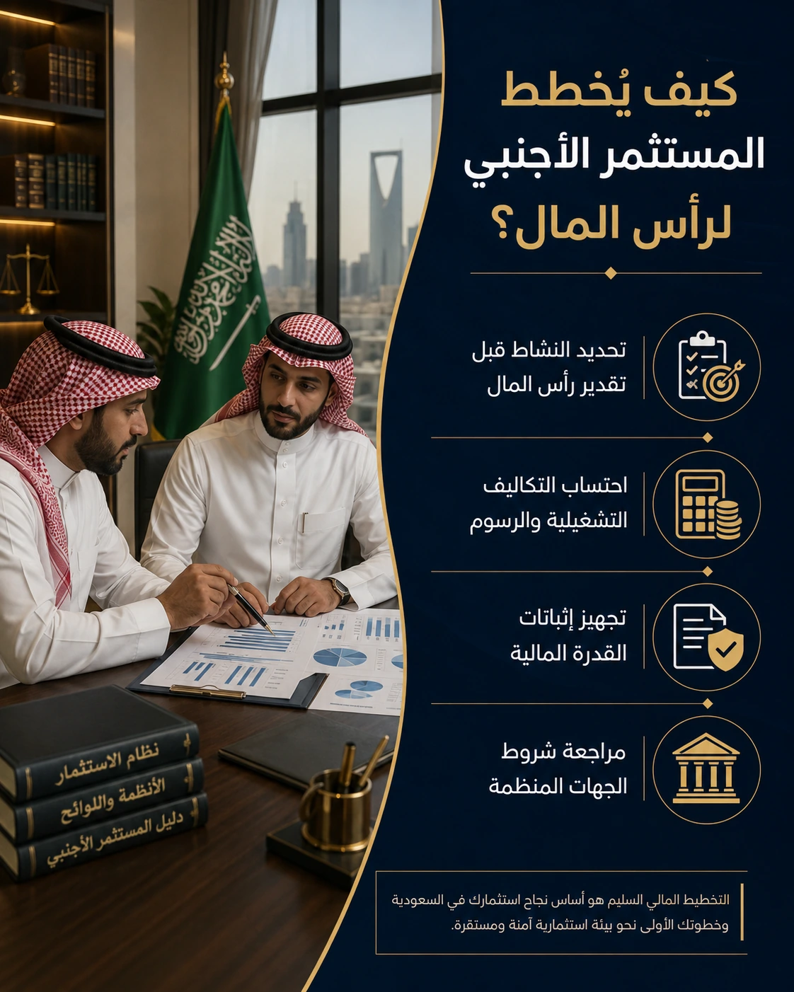 رأس مال الاستثمار الأجنبي في السعودية 2 تخطيط المستثمر الأجنبي في السعودية