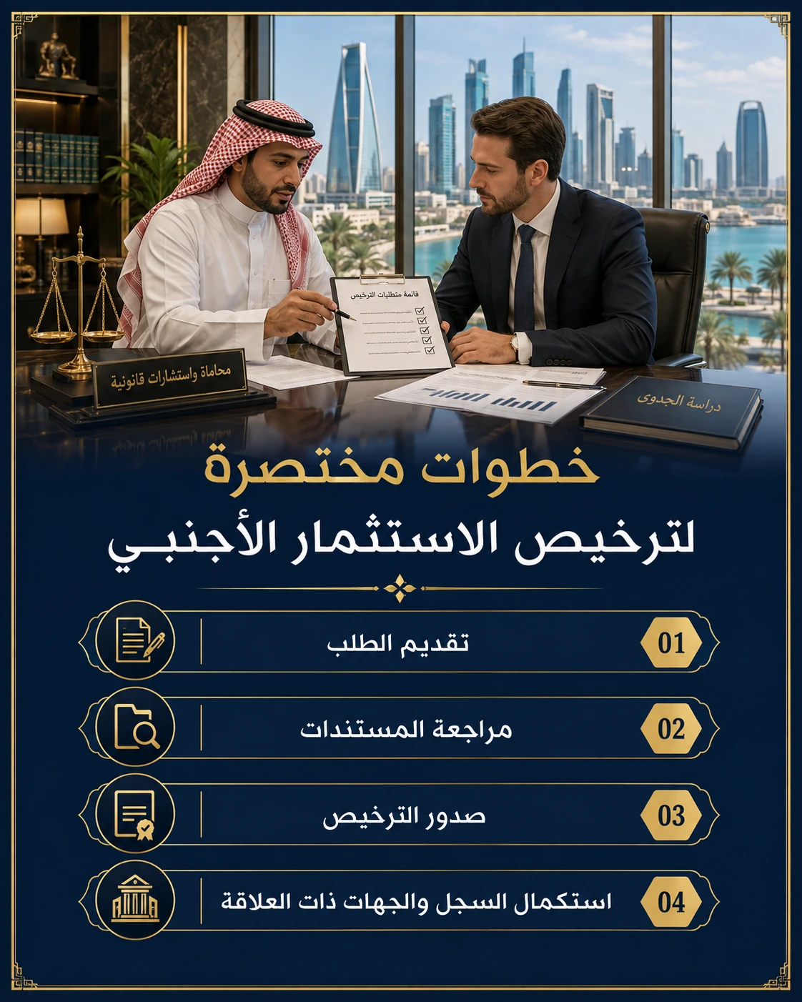 شروط ترخيص الاستثمار الأجنبي بالسعودية 2 خطوات تسجيل الاستثمار الأجنبي في السعودية