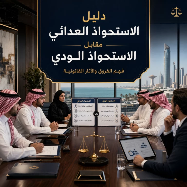 دليل الاستحواذ العدائي مقابل الاستحواذ الودي