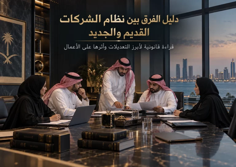 دليل الفرق بين نظام الشركات القديم والجديد