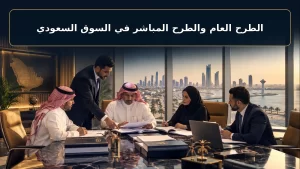 الطرح العام والطرح المباشر في السوق السعودي 1 الطرح العام والطرح المباشر في السوق السعودي