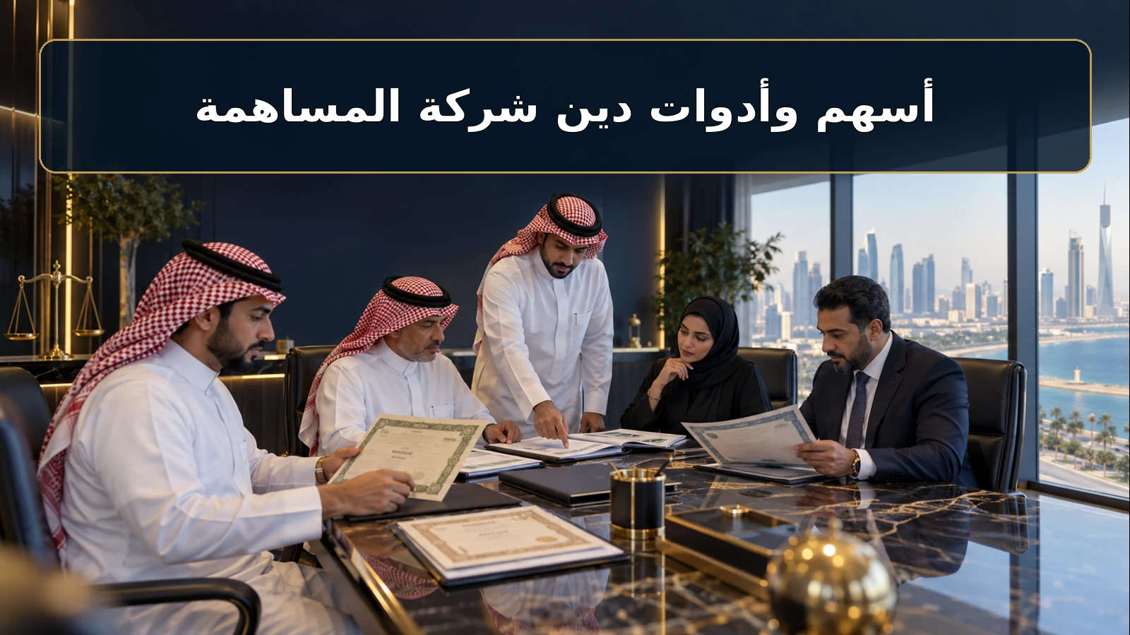أسهم وأدوات دين شركة المساهمة